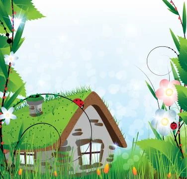Fairy house Stock Illustration