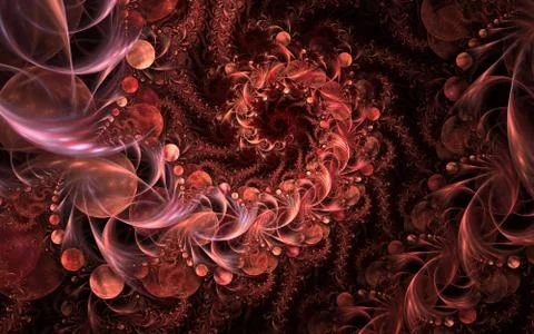 Fairy Infinite Abstract floral pattern. Bright colors and sparkling texture. Illustrazione stock