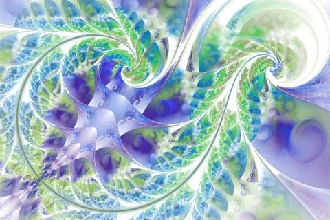 Fairy Infinite Abstract floral pattern. Bright colors and sparkling texture. Stock Illustration