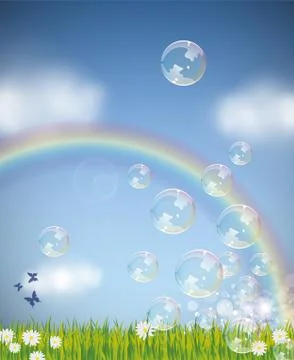 Fairy landscape Stock Illustration