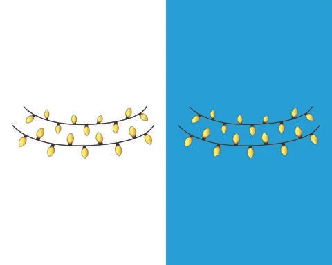 Fairy Light vector file | Editable file Illustrazione stock