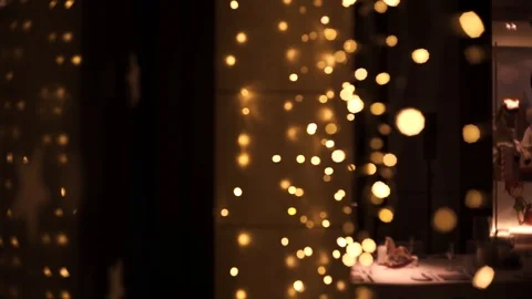 Fairy lights Stock Footage 120983363