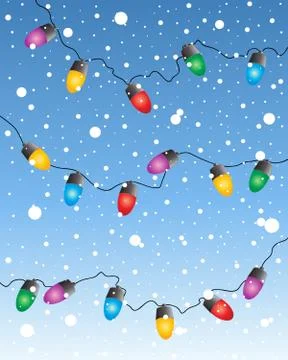 Fairy lights Stock Illustration