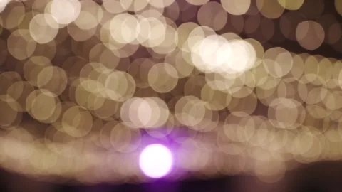 Fairy Lights strings bokeh with motion Stock Footage 233526417