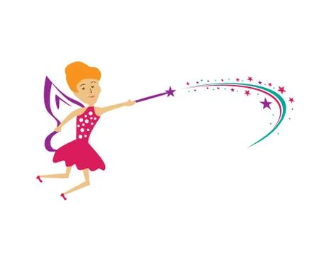 Fairy logo Stock Illustration