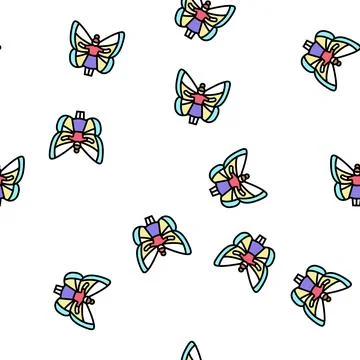 Fairy magic vector seamless pattern Stock Illustration