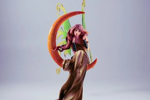 Fairy on the moon Foto stock