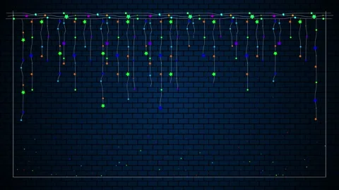 Fairy multi color lights animation background,colorful stars and particles Stock Footage 132933456