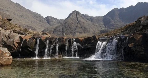 Fairy Pools - Isle of Skye Stock Footage 75532129