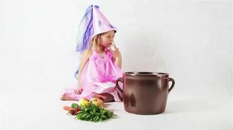 Fairy preparing a magical mixture Stock Footage 11811005