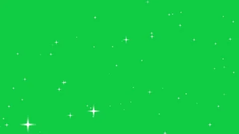 Fairy shining flashing magic twinkle stars starlight on green screen background Stock Footage 280239106