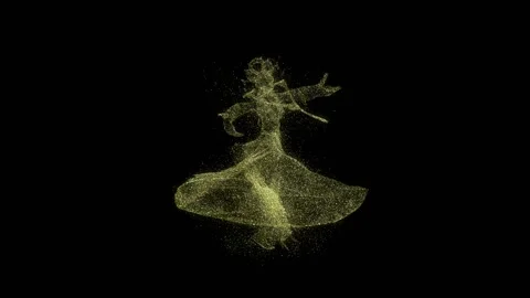 Fairy of sparkles dances. Stock Footage 88144951