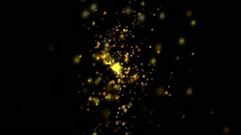 Fairy sparkles motion graphics with night background Stock Footage 201584918