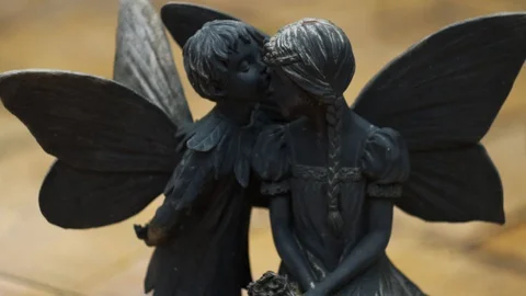 Fairy Statue Stock Footage 94629187