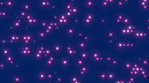 Fairy tale background of pink animated holiday rotating shimmering stars on b Stock Footage 260628823