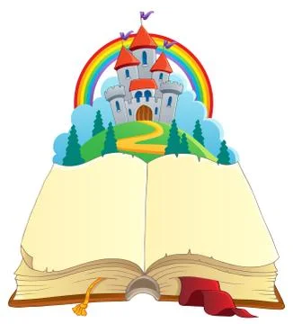 Fairy tale book theme image - illustration. Stock Illustration