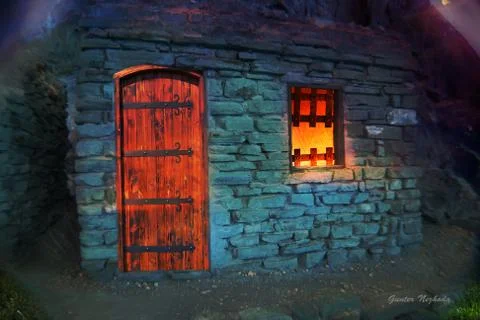 Fairy tale cabin Stock Photos