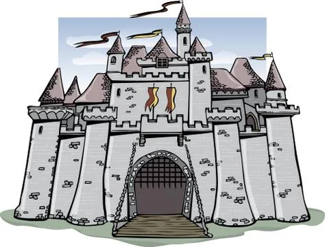 Fairy Tale Castle 库存插图