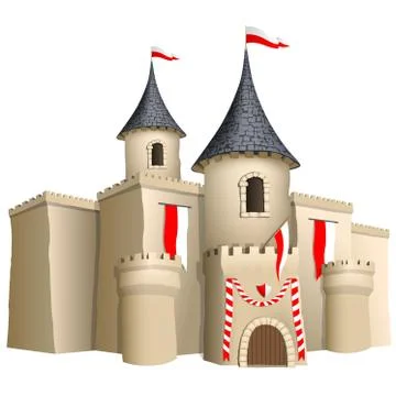 Fairy-tale Castle Stock Illustration
