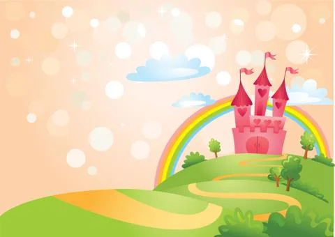 Fairy Tale castle Stock Illustration
