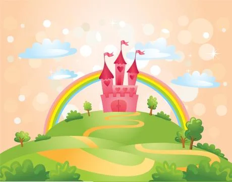 Fairy Tale castle Stock Illustration