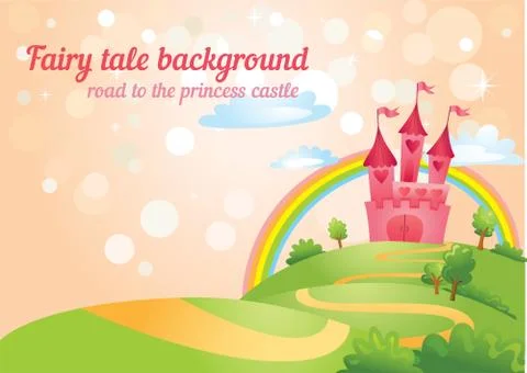 Fairy Tale castle Stock Illustration
