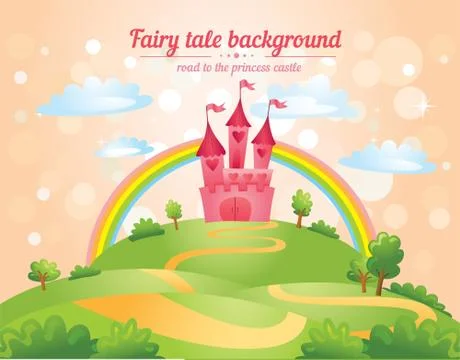 Fairy Tale castle Stock Illustration
