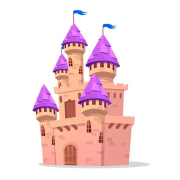 Fairy tale Castle Vector Illustration Stock Illustration