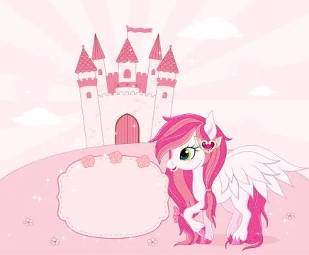 Fairy tale theme background or template with place for text Stock-Illustration