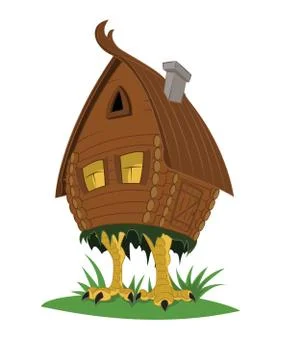 Fairy-tale witch's hut Stock Illustration