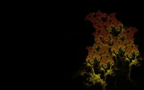 Fairy tree in the dark Stock Illustration