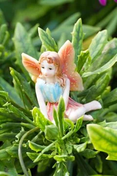Fairy on vegetation Stock Photos