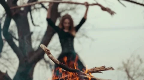 Fairy wicked witch. Magic Stock Footage 48088731