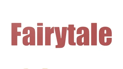 Fairytale Animated Tagcloud Isolated Stock Footage 107218033