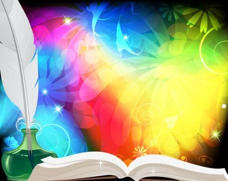 Fairytale background. Stock Illustration