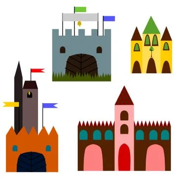 Fairytale castle Stock Illustration