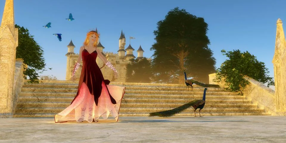 Fairytale Castle Stock Illustration