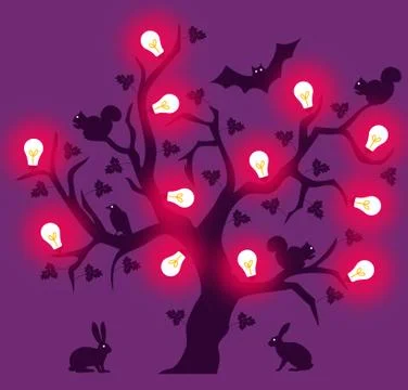 Fairytale forest Stock-Illustration