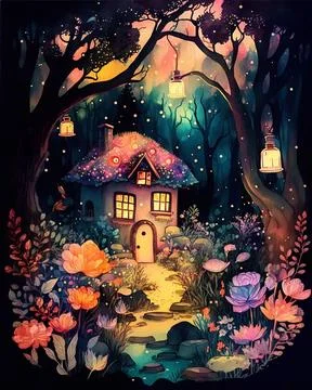 Fairytale House Stock Illustration