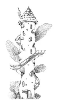 Fairytale house, vector Stock Illustration