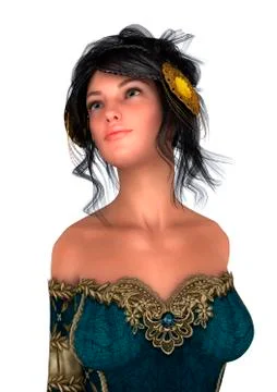 Fairytale princess Stock Illustration