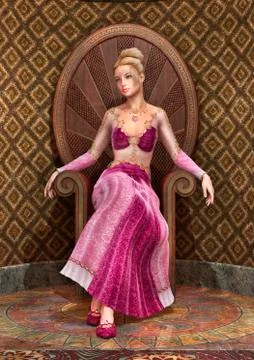 Fairytale Princess Stock Illustration