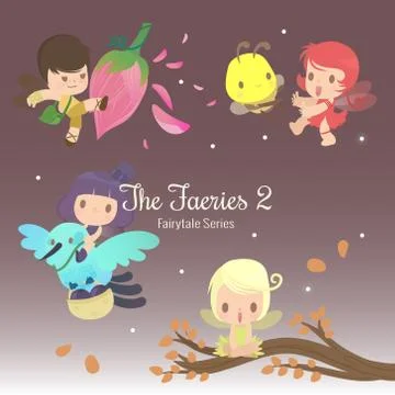 Fairytale series the faeries Stock Illustration