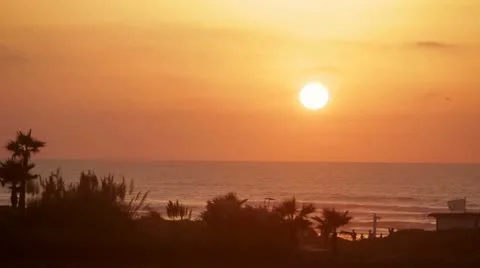 Fairytale sunset in the ocean timelapse 5 Stock Footage
