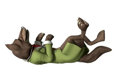 Fairytale Wolf Illustrazione stock