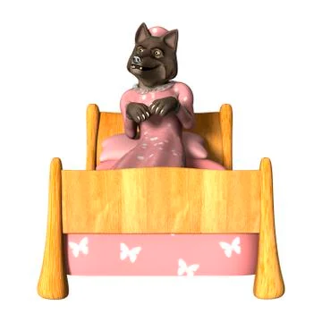 Fairytale Wolf Illustrazione stock