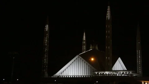 Faisal Mosque Islamabad Stock Footage 86652231