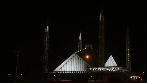 Faisal Mosque Islamabad Stock Footage 86652503