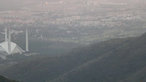 Faisal Mosque Islamabad Video stock 104994879