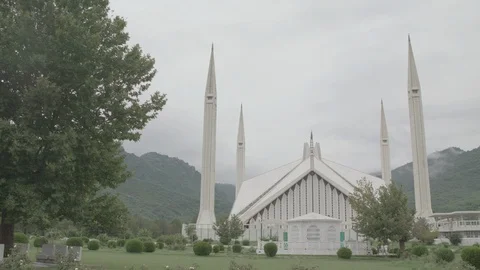 Faisal Mosque Islamabad Pakistan Stock Footage 93318853